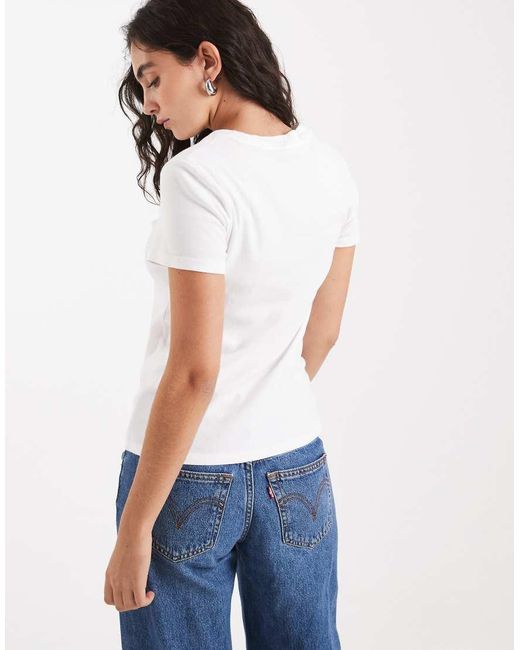 Levi's White Essential 2-pack Logo T-shirts