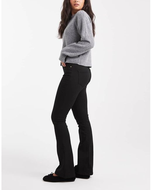 Vero Moda Gray Flash Mid Rise Flare Jeans