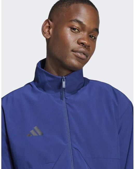 Adidas Originals Blue House Of Tiro Woven Track Top for men