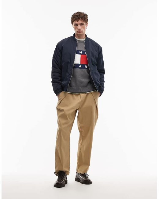 ASOS Blue Bomber Jacket for men