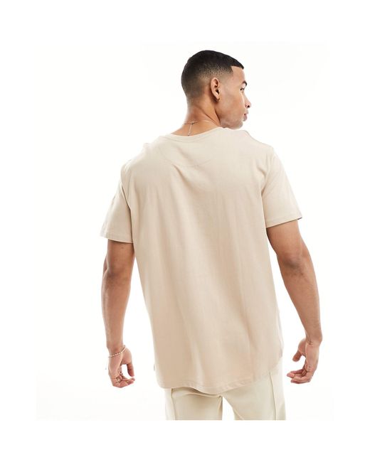 T-shirt oversize - taupe Brave Soul pour homme en coloris Natural