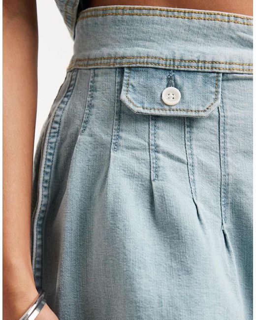 Wrangler Blue Denim Mini Shorts
