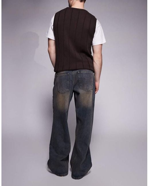 Good For Nothing Blue baggy Denim Jeans for men