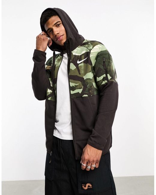 Mens camo nike hoodie top