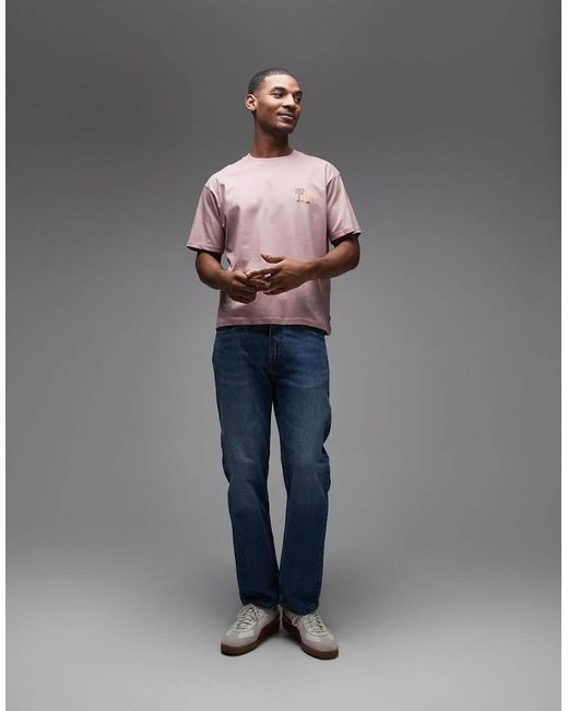 Levi's Gray Back Graphic Boxy Oversized T-shirt for men