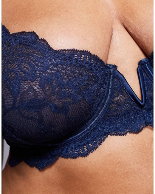 ASOS Blue Asos design curve – ashley – bügel-bh