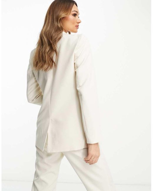 Vila White Tailored Straight Fit Blazer Co-Ord