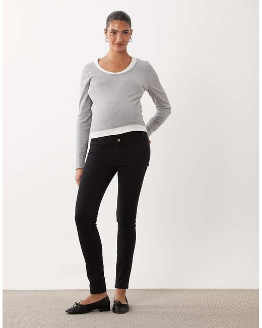 ASOS White Asos Design Maternity Skinny Jeans
