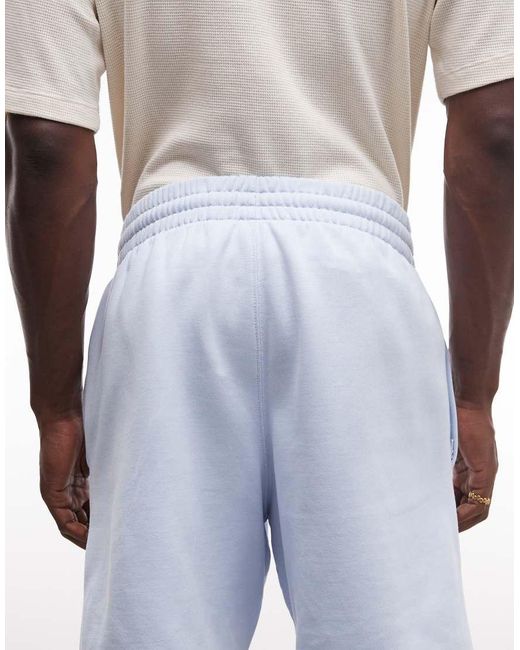 Adidas Originals White Trefoil Essentials Shorts for men