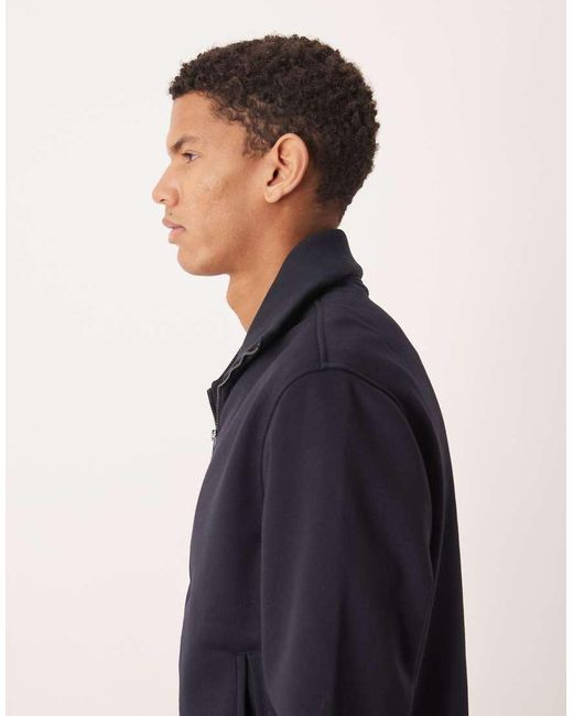Mango Blue Zip Through Sweatshirt for men