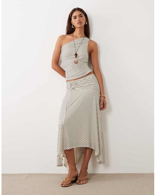 Forever New Gray Cowl Neck Halter Neck Top