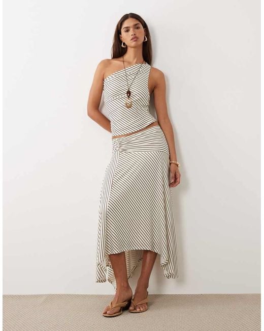 Forever New Gray Cowl Neck Halter Neck Top