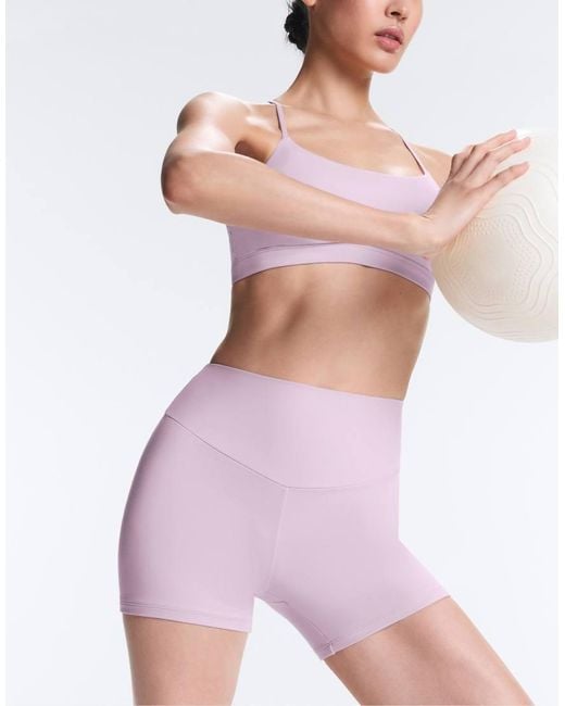 Oysho Pink Comfortlux High-rise 10cm Hot Pants