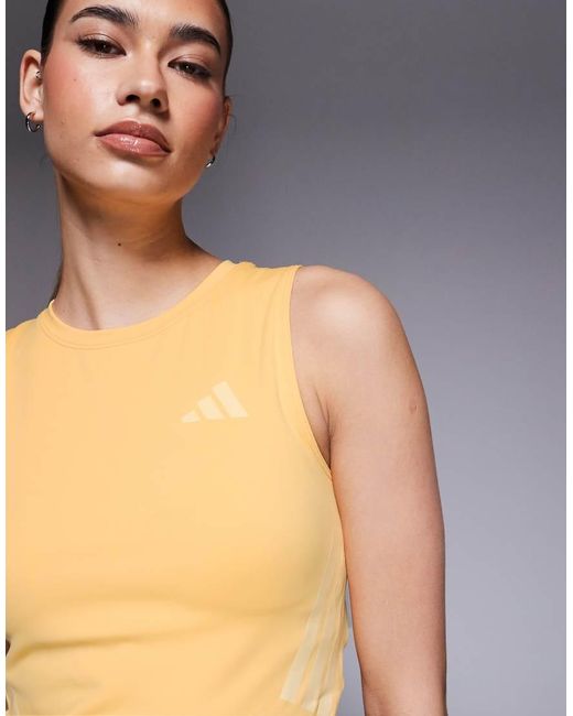 Adidas Originals Blue Adidas Training Adi365 Tank Top With Reflective Stripes