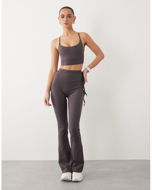 4505 Gray Light Support Sports Bra With Removable Padding