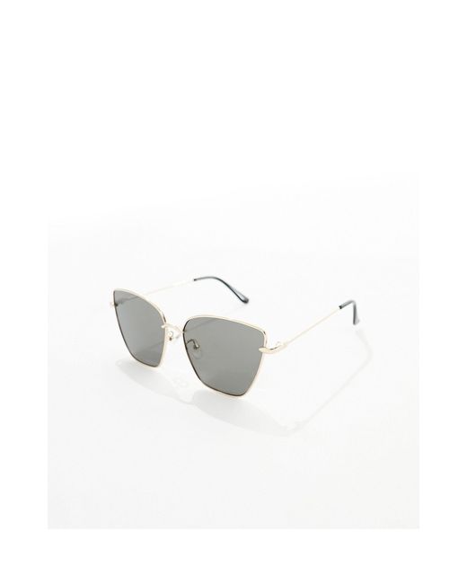 ALDO Brown Meraria Metal Square Sunglasses
