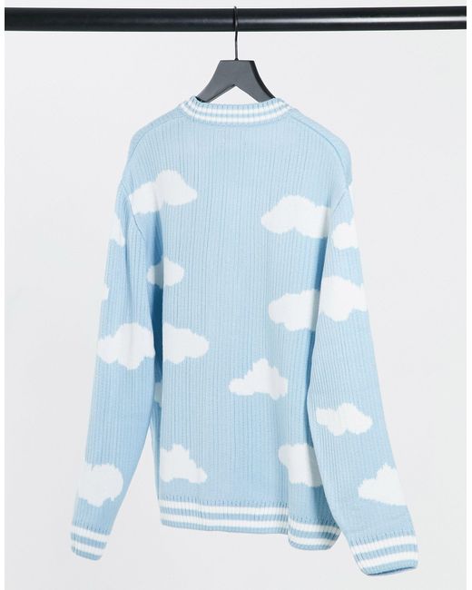 asos blue cardigan