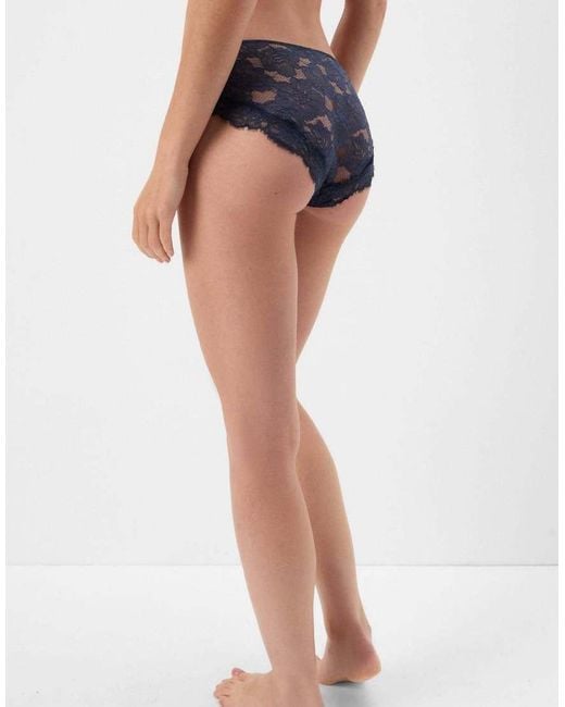 Intimissimi Blue Fanciful Flowers Knickers