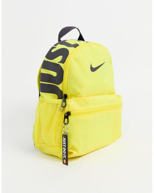 Just Do It - Petit sac à dos Synthétique Nike en coloris Jaune | Lyst