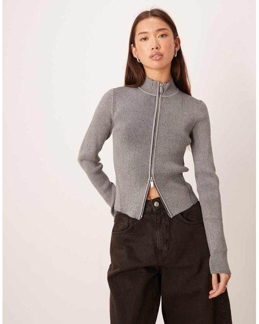 Calvin Klein Geribbeld Vest in het Gray