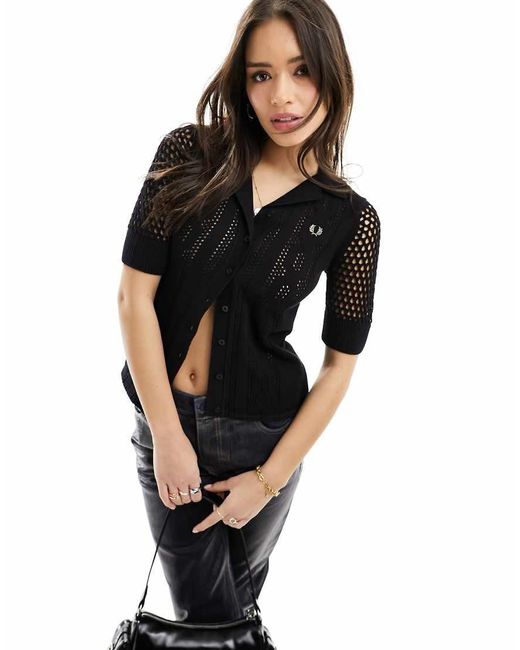 Camiseta fred perry negra sale