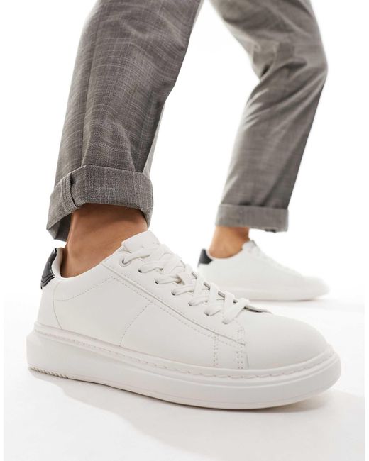 Pull Bear Sneakers Met Dikke Zool En Zwart Vlak Aan in het Metallic voor heren Lyst NL