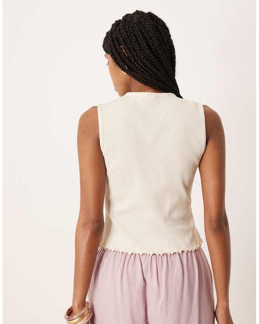 Vila Hemdje Met Knopen Aan De Voorkant in het Pink