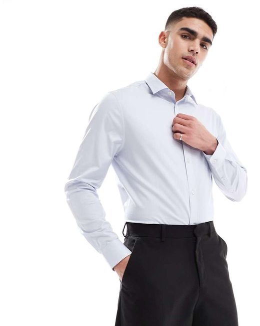ASOS White Formal Easy Iron Regular Shirt for men