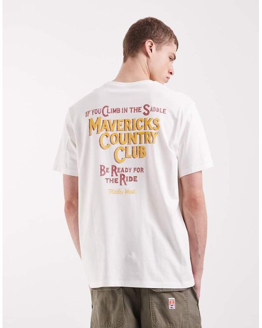 Wrangler White Graphic Tee for men