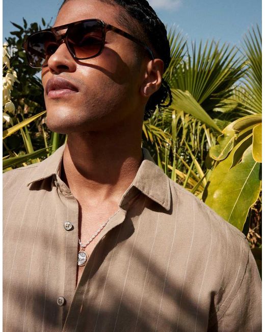 Camicia A Maniche Lunghe di Mango in Gray da Uomo