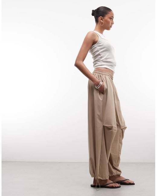 Collusion Natural Xl baggy Nylon Sports Sweatpants