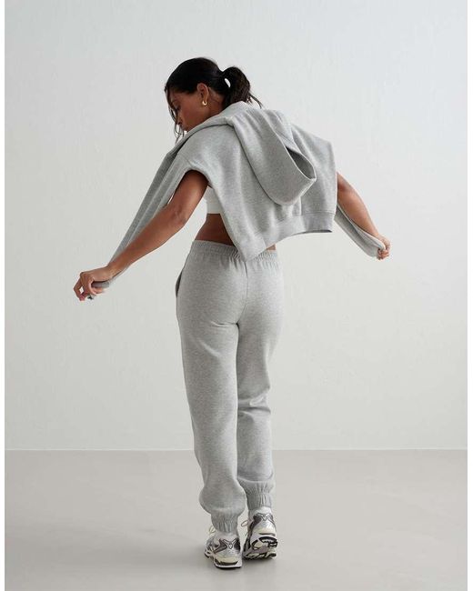 Aim'n Gray Melange Varsity Classic Sweatpants
