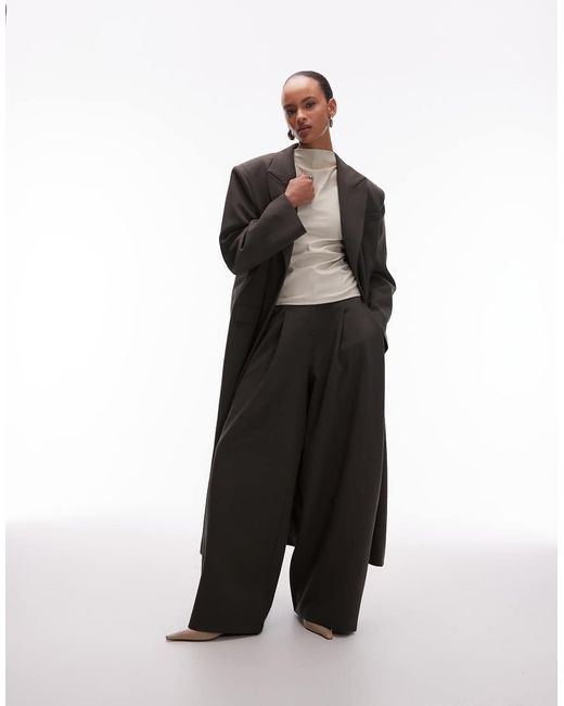 ASOS Black Oversized Menswear Inspired Maxi Blazer