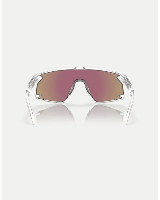 Oakley Blue Bxtr Shield Sunglasses With Mirrored Lens