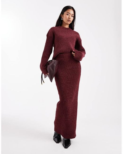 4th & Reckless Red Soft Rib Knit Sweater