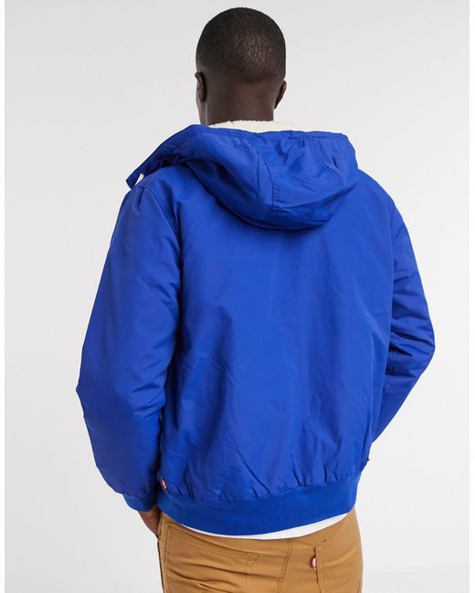 Levi's Hooded Sherpa Bomber Jacket in 