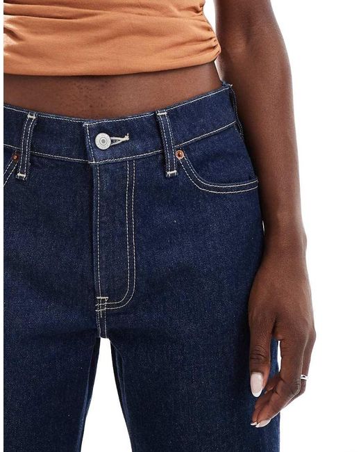 Abercrombie & Fitch Blue Baggy Low Rise Carpenter Jean