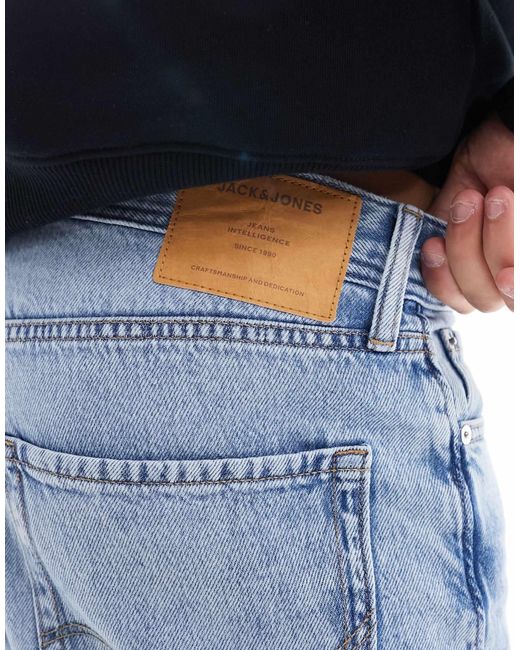 Jack & Jones Essentials – chris – gerade geschnittene jeans in Blue für Herren