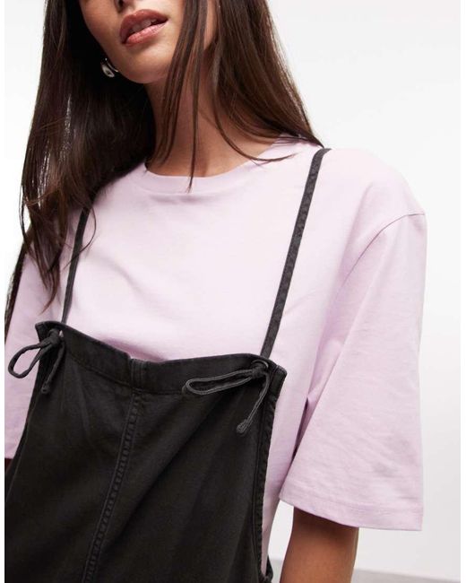 Monki White Cotton Cami Relaxed Fit Jumpsuit