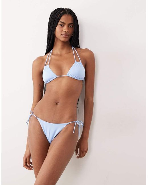 Free Society Pink Tie Side Bikini Bottom