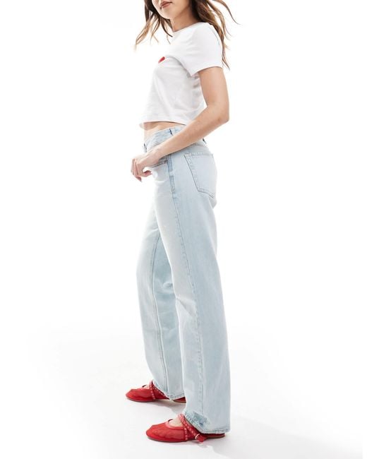 Stradivarius Blue – d03 – gerade geschnittene jeans