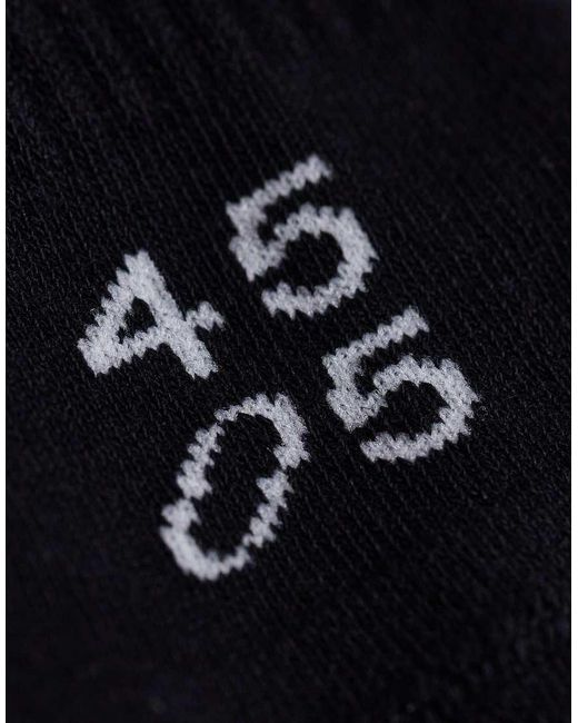 4505 Black 2 Pack Pilates Grip Ankle Sock