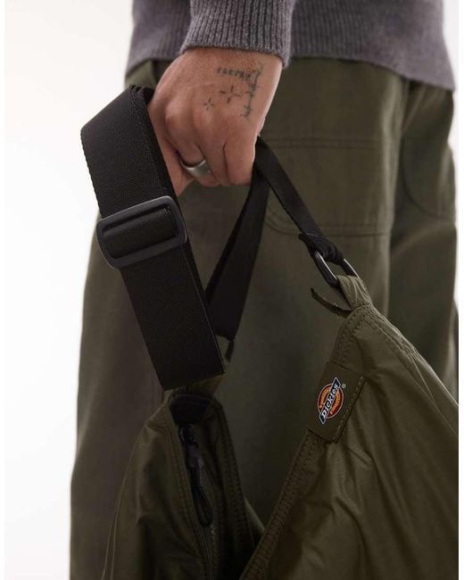 Dickies Gray Unionville Nylon Cross Body Bag for men