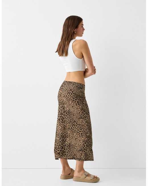 Jupe leopard bershka discount