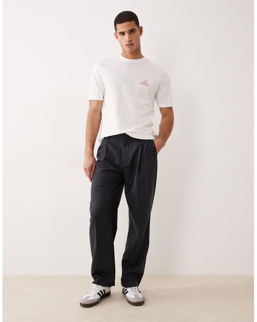 Adidas Originals White Logo T-shirt for men