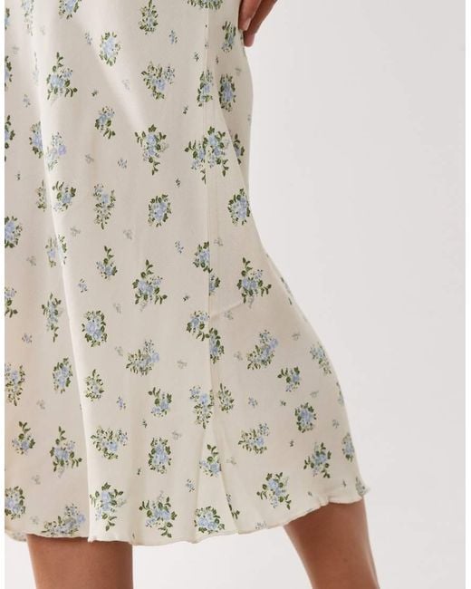 Mango White Ruffle Sleeveless Maxi Dress