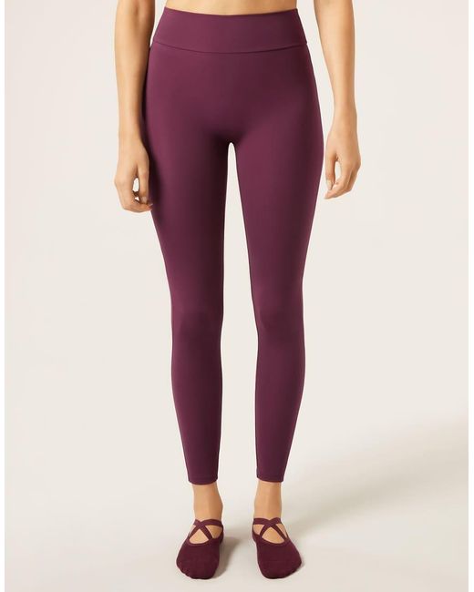 Calzedonia Purple Scrunch Sculpt Leggings