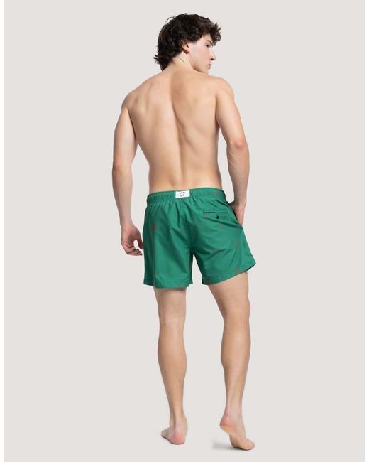Apreslife Green Icons Swim Shorts for men