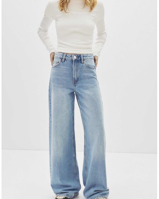 Jean ample - pâle Pull&Bear en coloris Blue
