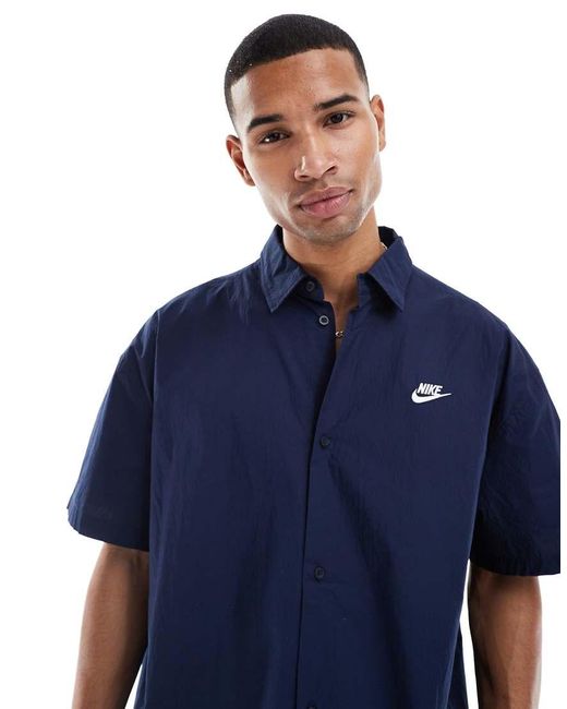 Nike Blue Club Woven Shirt for men